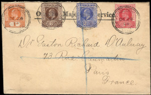 Cayman Islands Scott 3-7 Gibbons 3-7 on Cover