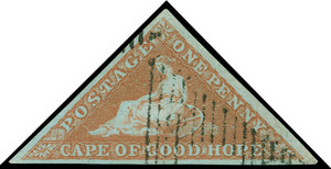 Cape of Good Hope Scott 1b Gibbons 1a Used Stamp