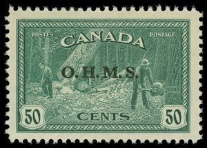 Canada Scott O1-CO1 Gibbons O162-O171 Never Hinged Set of Stamps