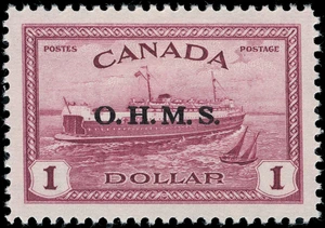 Canada Scott O1-CO1 Gibbons O162-O171 Mint Set of Stamps