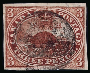 Canada Scott 4c Gibbons 6 Used Stamp