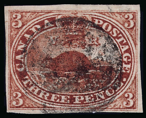 Canada Scott 4c Gibbons 6 Used Stamp