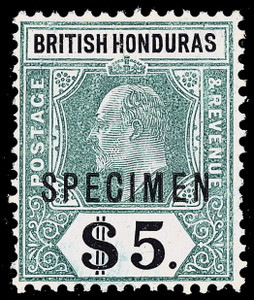 British Honduras Scott 65-71 Gibbons 87-93 Specimen Set of Stamps