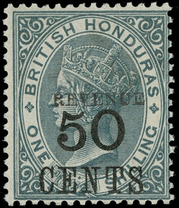 British Honduras Scott 51b Gibbons 69c Never Hinged Stamp