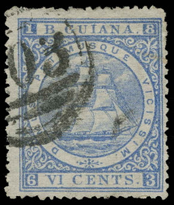 British Guiana Scott 70 Gibbons 111 Used Stamp British Guiana Scott 70 Gibbons 111 Used Stamp