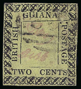 British Guiana Scott 38v3 Gibbons 119v3 Used Stamp British Guiana Scott 38v3 Gibbons 119v3 Used Stamp