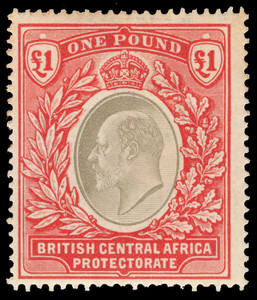 British Central Africa Scott 60-68 Gibbons 59-66 Mint Set of Stamps