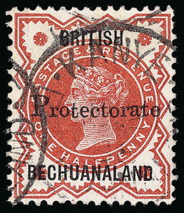 Bechuanaland Scott 52 Gibbons 40 Used Stamp Bechuanaland Scott 52 Gibbons 40 Used Stamp