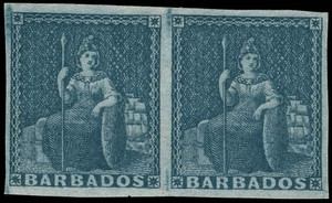 Barbados Scott 3a Gibbons 4a Mint Stamp Barbados Scott 3a Gibbons 4a Mint Stamp