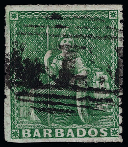 Barbados Scott 12 Gibbons 16 Used Stamp (2)