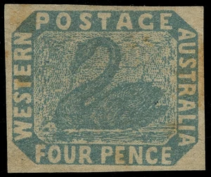 Australia / Western Australia Scott 3bv2 Gibbons 3b Mint Stamp