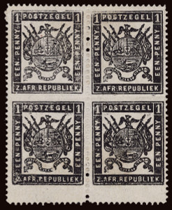 Transvaal Scott 119b Gibbons 171b Block of Stamp