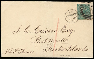 Great Britain Scott 54 Gibbons 117 on Cover