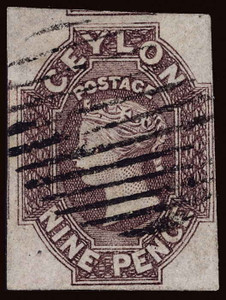 Ceylon Scott 9 Gibbons 8 Used Stamp