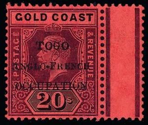 Togo Scott 76V2 Gibbons 46B Mint Stamp
