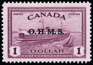Canada Scott O1-O10 Gibbons O162-O171 Mint Set of Stamps