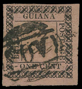 British Guiana Scott 35 Variety 2 Gibbons 116c Used Stamp