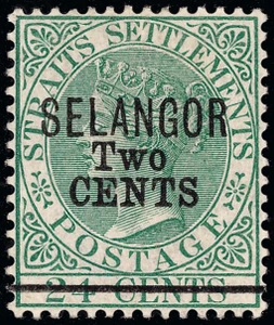 Malaya / Selangor Scott 21 Gibbons 46 Mint Stamp