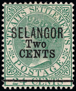 Malaya / Selangor Scott 21 Gibbons 46 Mint Stamp
