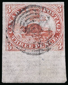 Canada Scott 1 Gibbons 1 Used Stamp