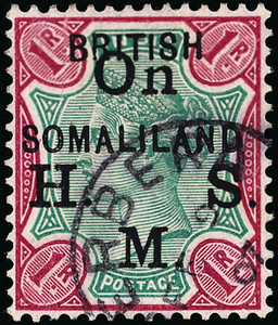 Somaliland Protectorate Scott O1-O5 Gibbons O1-O5 Used Set of Stamps