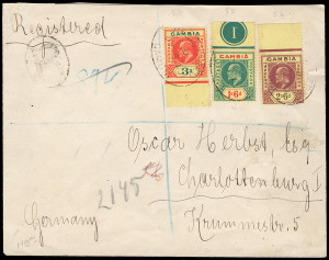 Gambia Scott 36-39 Gibbons 53-56 on Cover