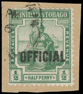 Trinidad and Tobago Scott O5V2 Gibbons O15b Used Stamp