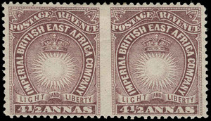 British East Africa Scott 20c Variety Gibbons 11ac Mint Stamp