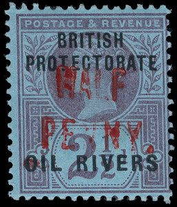 Niger Coast Protectorate Scott 22 Gibbons 13 Mint Stamp