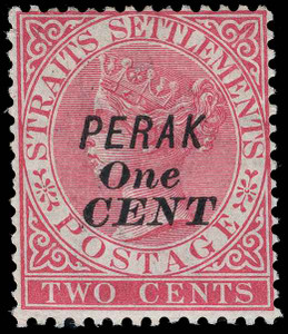 Malaya / Perak Scott 28a Gibbons 53 Mint Stamp