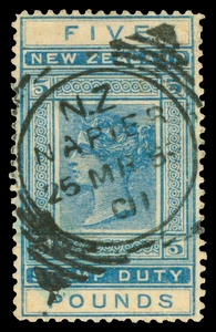 New Zealand Scott AR25 Gibbons F68V9 Used Stamp