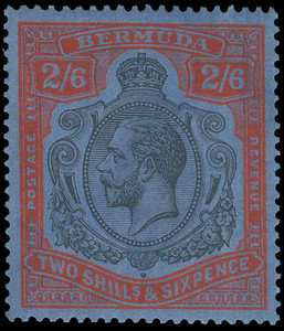 Bermuda Scott 95b Variety Gibbons 89k Mint Stamp