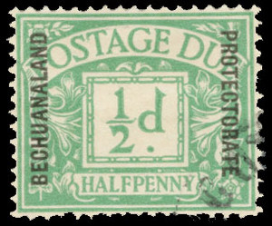 Bechuanaland Scott J1-J3 Gibbons D1-D3 Used Set of Stamps