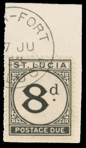 St. Lucia Scott J6 Gibbons D6 Used Stamp