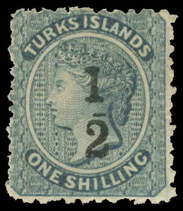 Turks Islands Scott 8 Variety Gibbons 11c Mint Stamp