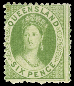 Australia / Queensland Scott 48a Gibbons 107 Mint Stamp