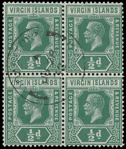 Virgin Islands Scott 47 Gibbons 80 Block of Stamp