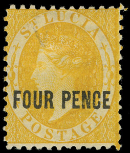 St. Lucia Scott 24 Gibbons 30 Superb Mint Stamp