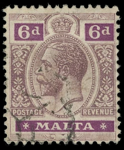 Malta Scott 58v Gibbons 80w Used Stamp