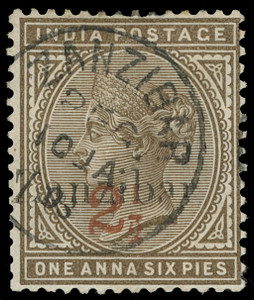 Zanzibar Scott 24-25 Gibbons 35-37 Used Set of Stamps