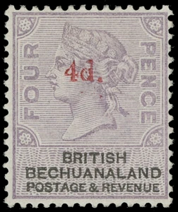 Bechuanaland Scott 26 Gibbons 25 Never Hinged Stamp