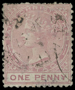 St. Christopher Scott 1 Gibbons 1 Used Stamp