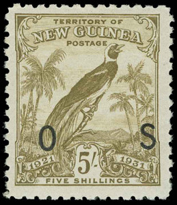 New Guinea Scott O12-O22 Gibbons O31-O41 Never Hinged Set of Stamps