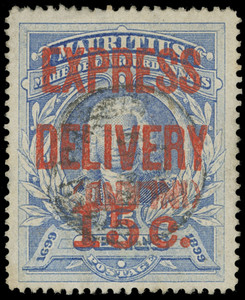 Mauritius Scott E2a Gibbons E2V Used Stamp Mauritius Scott E2a Gibbons E2V Used Stamp