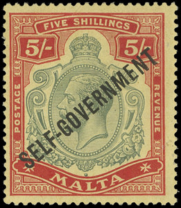 Malta Scott 84V Gibbons 113a Mint Stamp