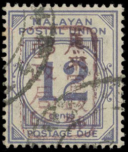 Malaya (Federated States) Scott NJ6a Gibbons JD26a Used Stamp