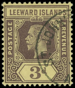 Leeward Islands Scott 58-60 Gibbons 51a-57a Used Set of Stamps (2)