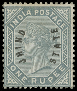 India / Jind Scott 37 Gibbons 6 Mint Stamp