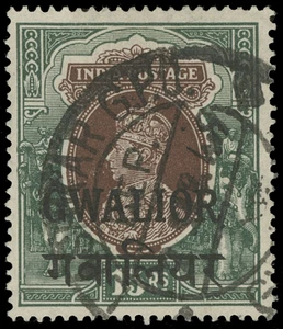 India / Gwalior Scott 90-117 Gibbons 105-117 Used Set of Stamps