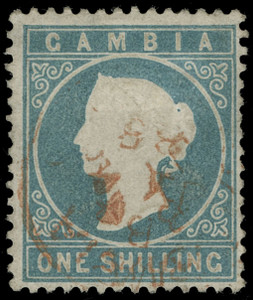 Gambia Scott 11V1 Gibbons 19A Used Stamp